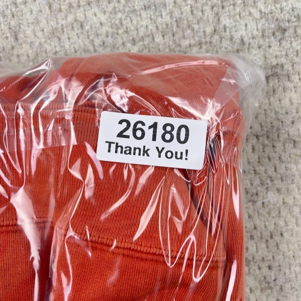 Vintage Y2K Old Navy Youth XL Orange Spellout Sweatshirt‎ Embroidered 2000s Boys